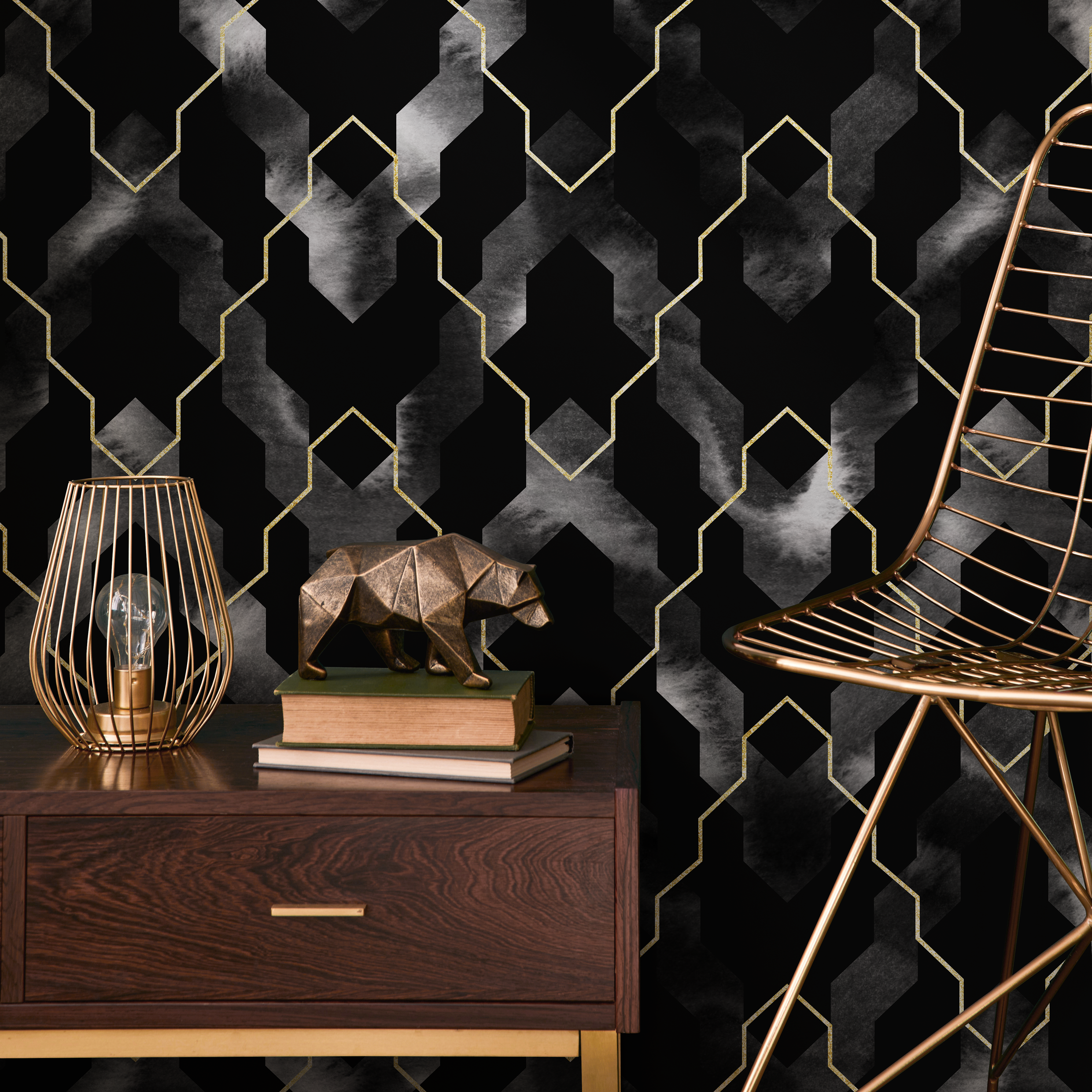Black Luxury Wallpaper | ONDECOR – ONDECOR.COM