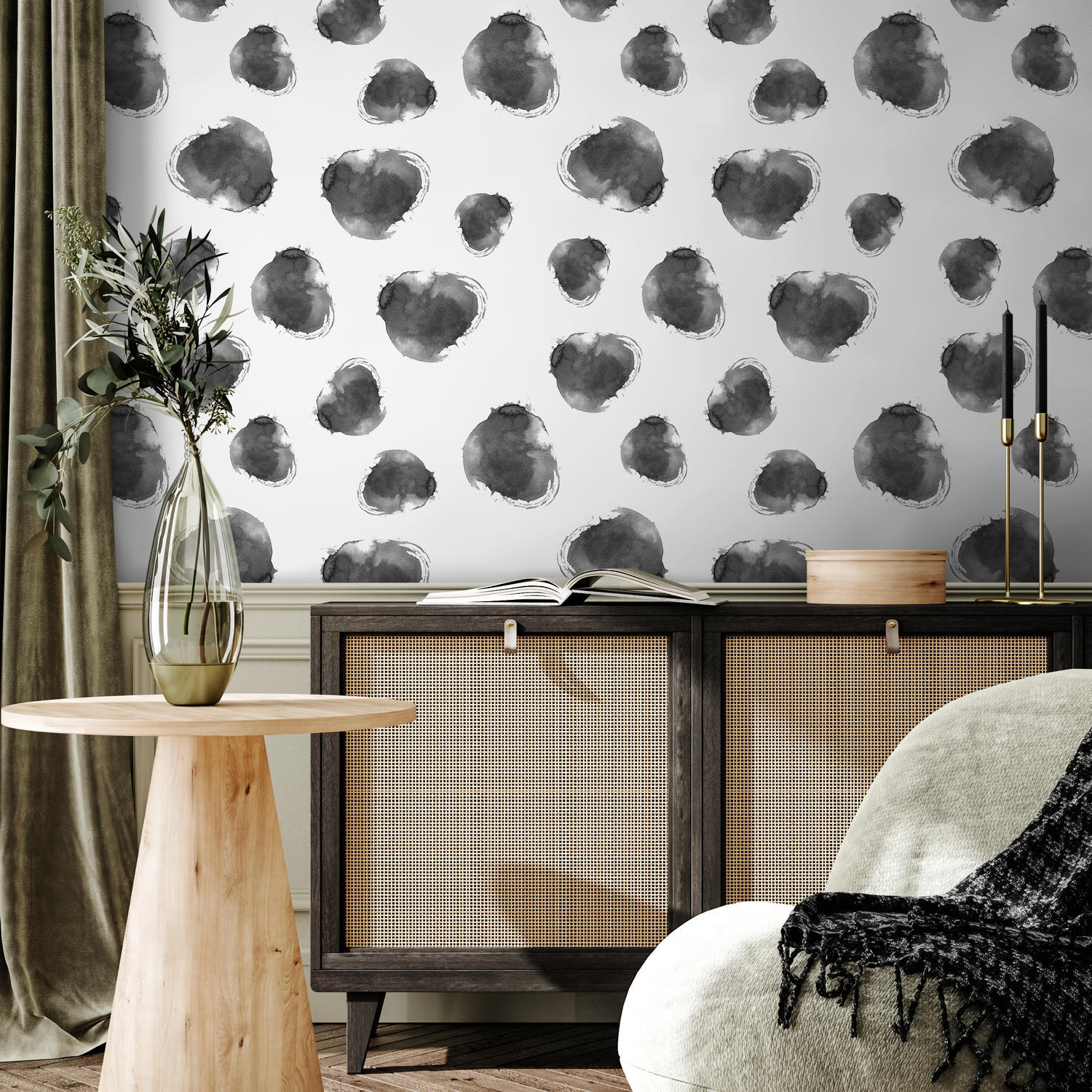 Papel pintado autoadhesivo, papel pintado extraíble, decoración de pared, decoración del hogar, arte de pared imprimible, decoración de habitación, impresiones de pared, tapiz - A662