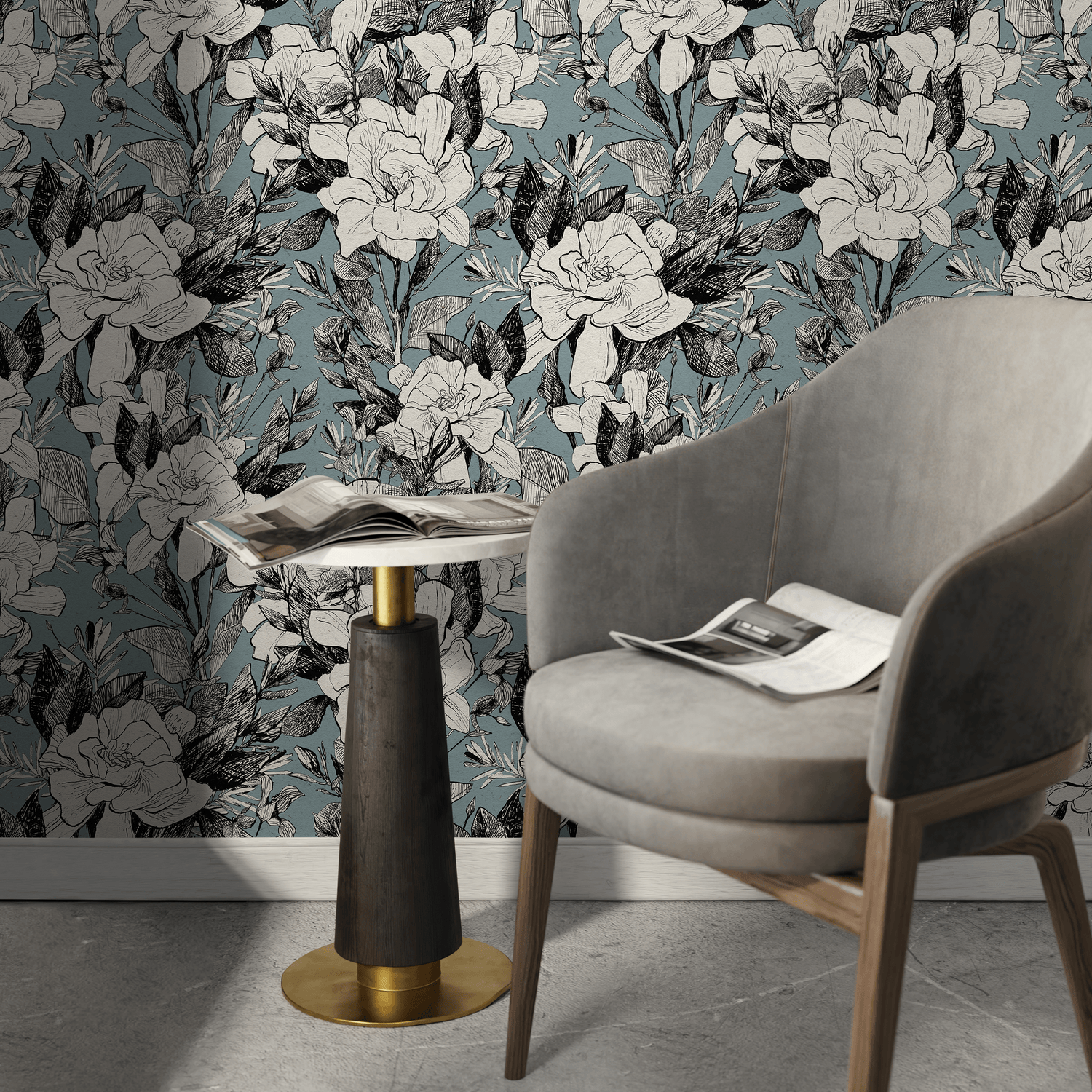 Papel pintado autoadhesivo, papel pintado extraíble, decoración de pared, decoración del hogar, arte de pared imprimible, decoración de habitación, impresiones de pared, tapiz - A786