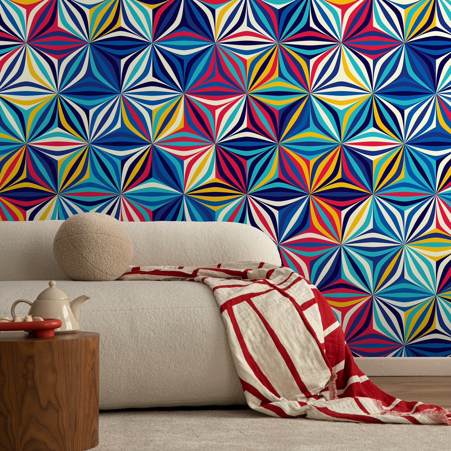 Removable Wallpaper Scandinavian Wallpaper Temporary Wallpaper Eclectic Wallpaper Peel and Stick Wallpaper Wall Paper - A865