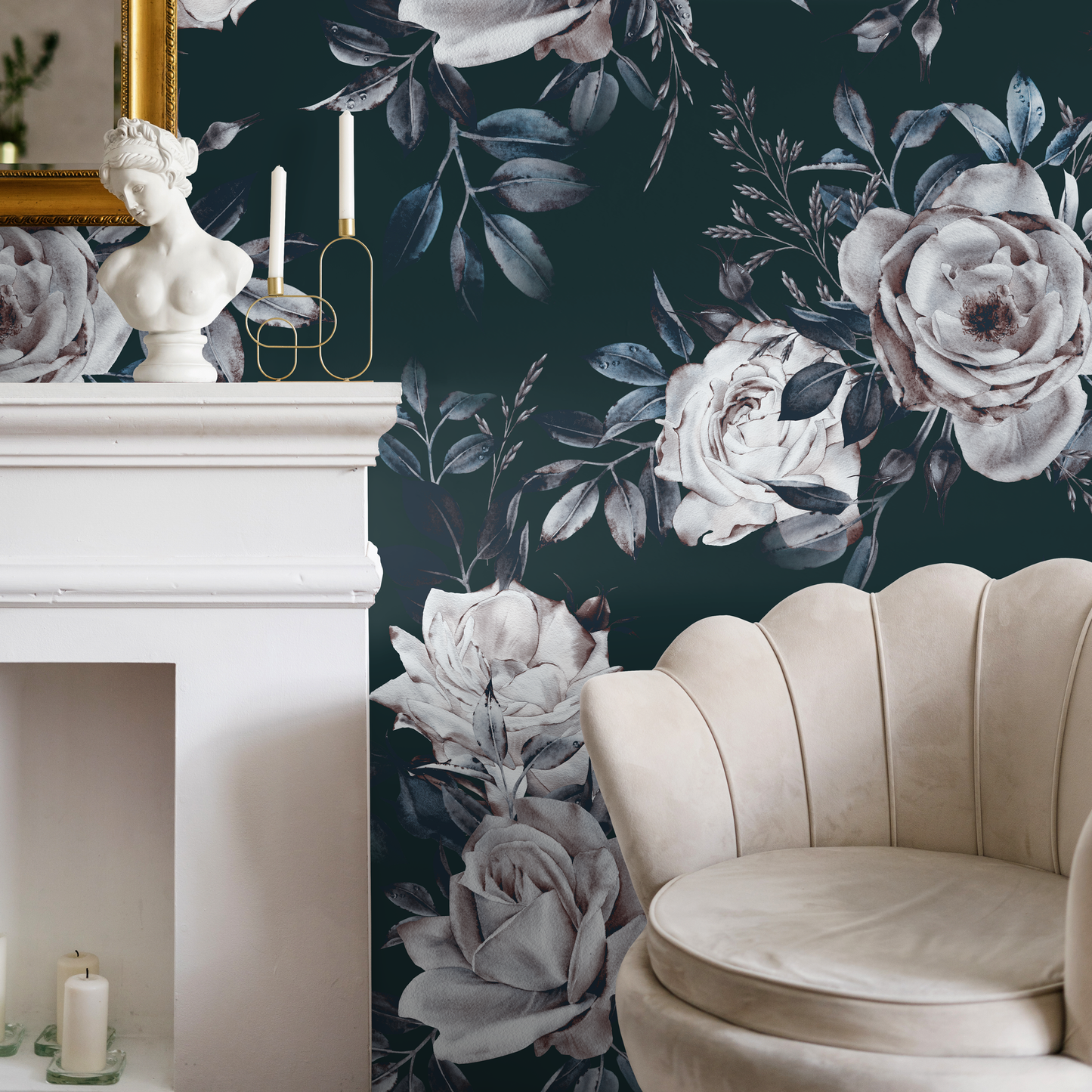 Papel tapiz extraíble, papel tapiz autoadhesivo, decoración de pared, decoración del hogar, arte de pared imprimible, decoración de habitación, impresiones de pared - B223