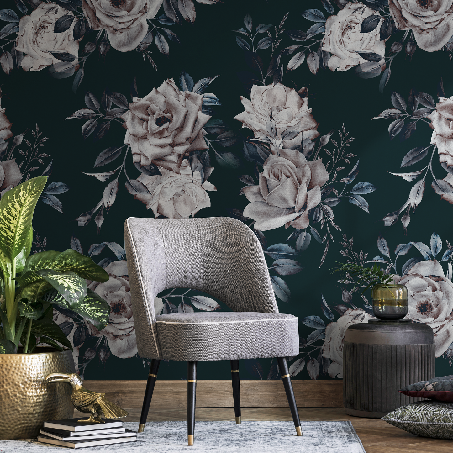 Papel tapiz extraíble, papel tapiz autoadhesivo, decoración de pared, decoración del hogar, arte de pared imprimible, decoración de habitación, impresiones de pared - B223