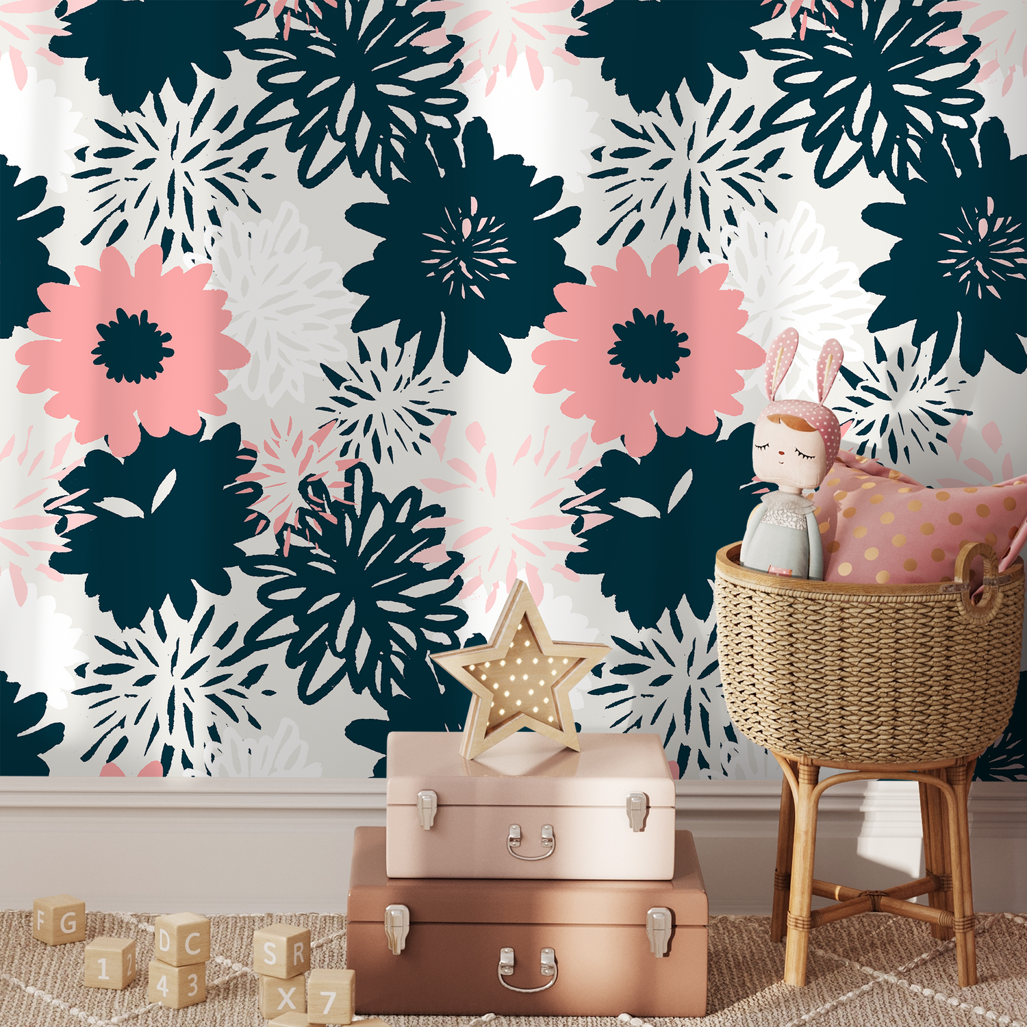 Papel tapiz autoadhesivo, papel tapiz removible, decoración de pared, decoración del hogar, arte de pared imprimible, decoración de habitación, impresiones de pared, tapiz - B371