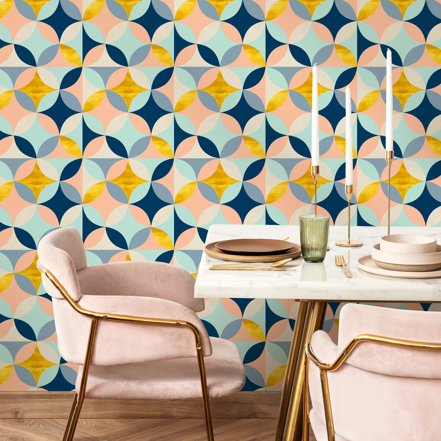 Papel pintado extraíble dibujado a mano, papel pintado escandinavo, papel pintado temporal, papel pintado contemporáneo, papel pintado autoadhesivo, papel de pared - B423