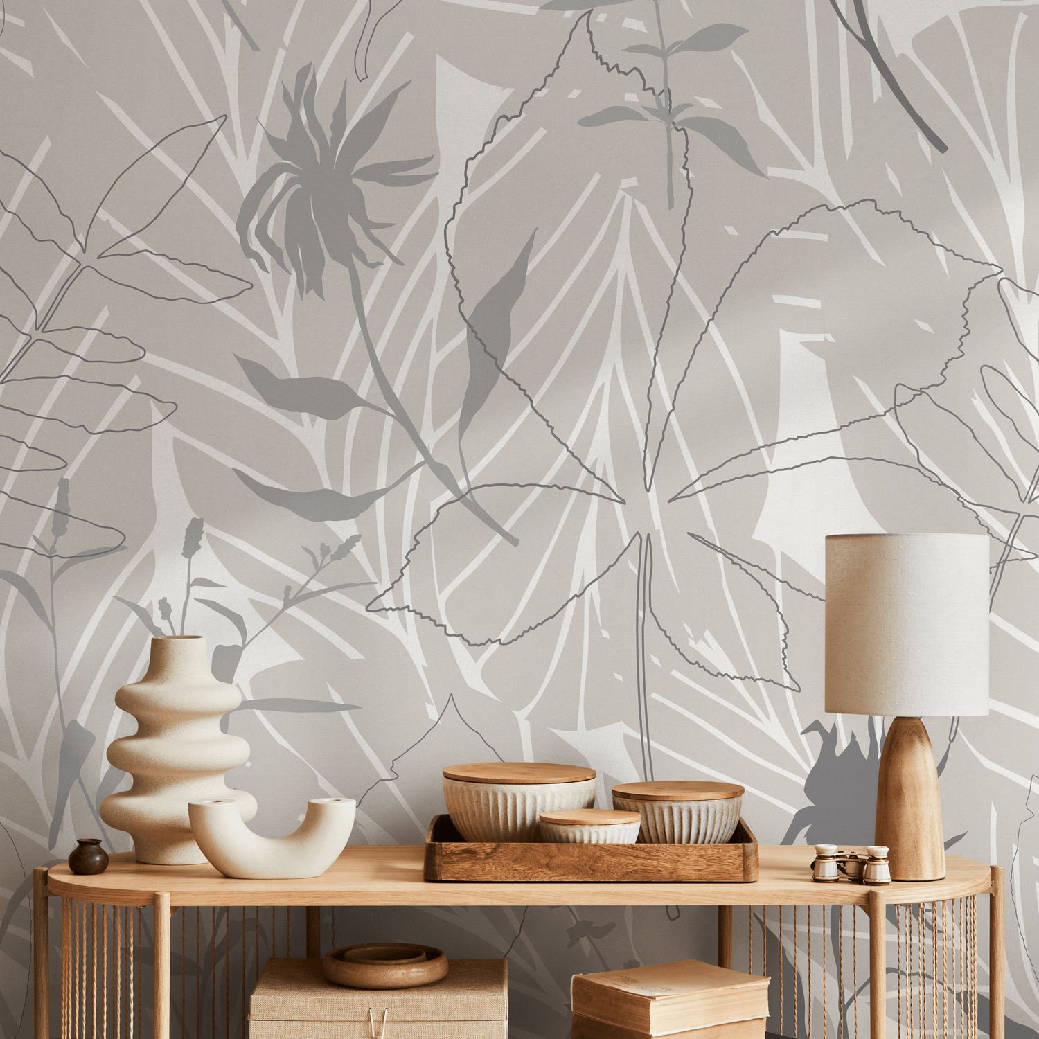 Papier peint amovible, papier peint scandinave, papier peint temporaire, papier peint minimaliste, papier peint autocollant, papier peint bohème - B441