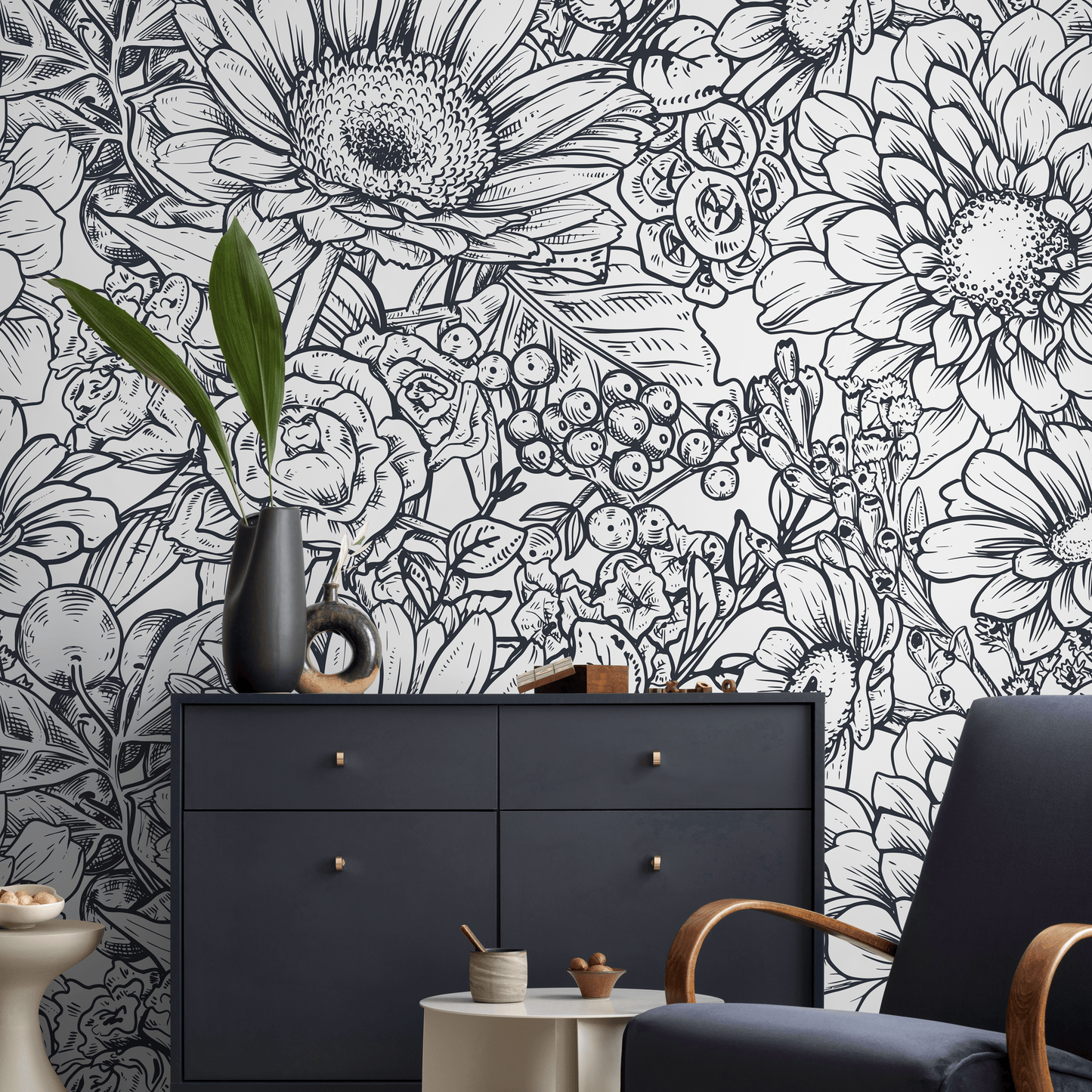 Papel tapiz extraíble, papel tapiz autoadhesivo, decoración de pared, decoración del hogar, arte de pared imprimible, decoración de habitación, impresiones de pared - B461