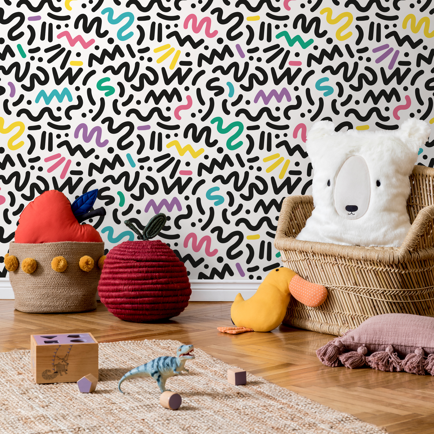 Papier peint amovible, papier peint scandinave, papier peint temporaire, papier peint minimaliste, papier peint autocollant - AS1-B484