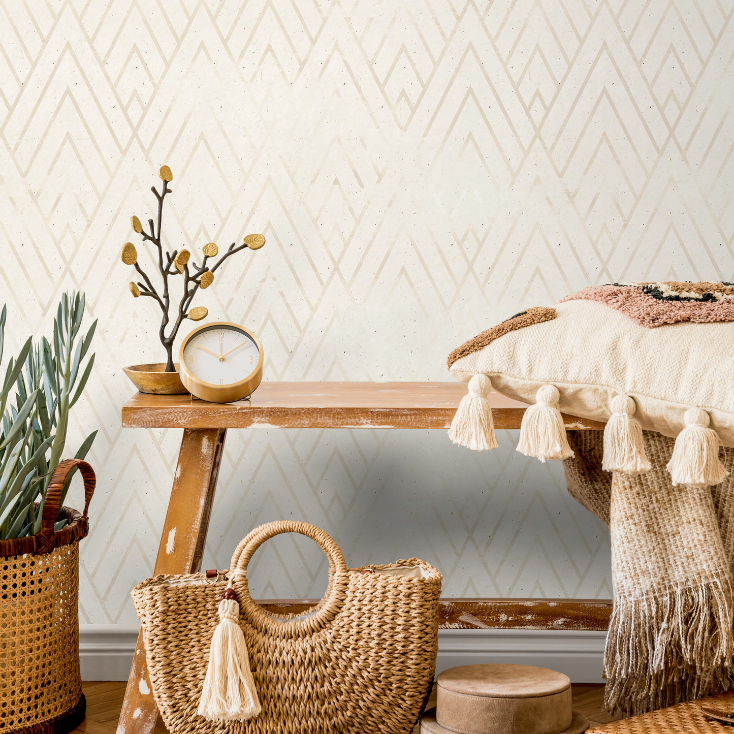Removable Wallpaper, Scandinavian Wallpaper, Temporary Wallpaper, Minimalistic Wallpaper, Peel and Stick Wallpaper - B553