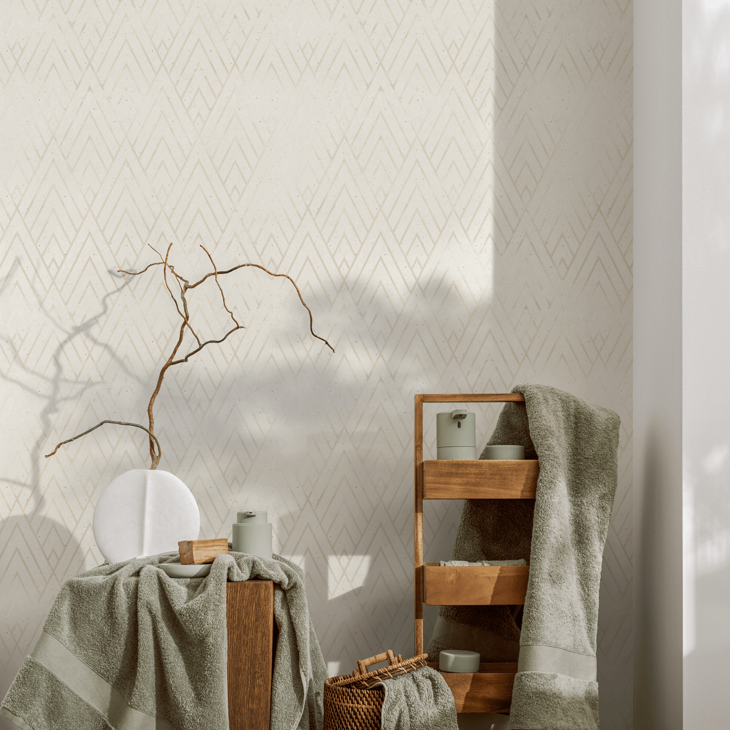 Removable Wallpaper, Scandinavian Wallpaper, Temporary Wallpaper, Minimalistic Wallpaper, Peel and Stick Wallpaper - B553