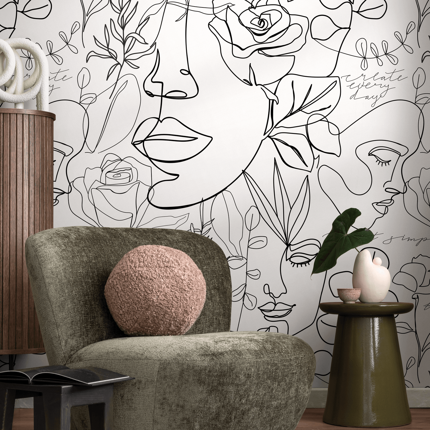 Papier peint amovible, papier peint autocollant, décoration murale, décoration d'intérieur, art mural imprimable, décoration de chambre, impressions murales - B611
