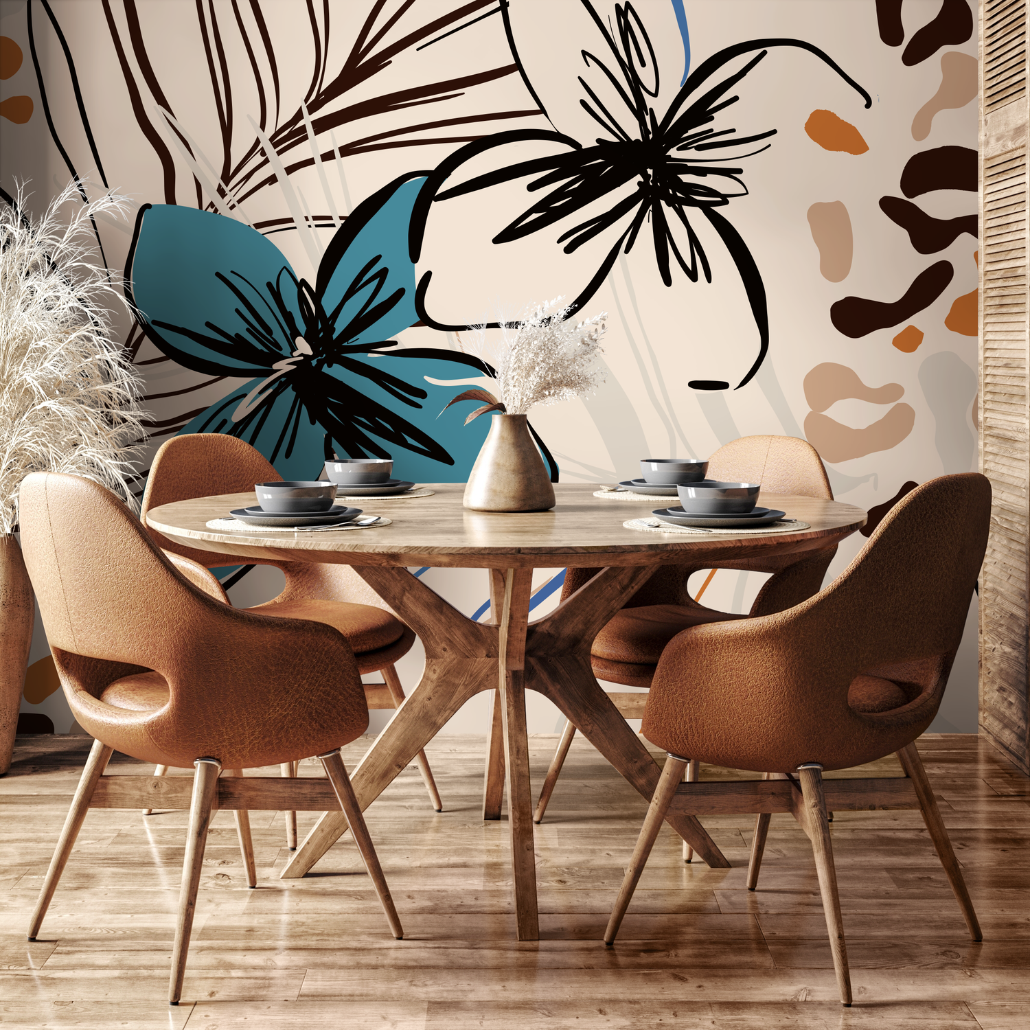 Papel tapiz extraíble, papel tapiz autoadhesivo, decoración de pared, decoración del hogar, arte de pared imprimible, decoración de habitación, impresiones de pared - B636
