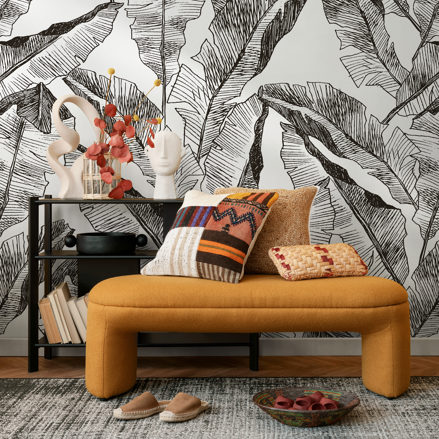 Papel tapiz extraíble, papel tapiz autoadhesivo, decoración de pared, decoración del hogar, arte de pared imprimible, decoración de habitación, impresiones de pared - B722