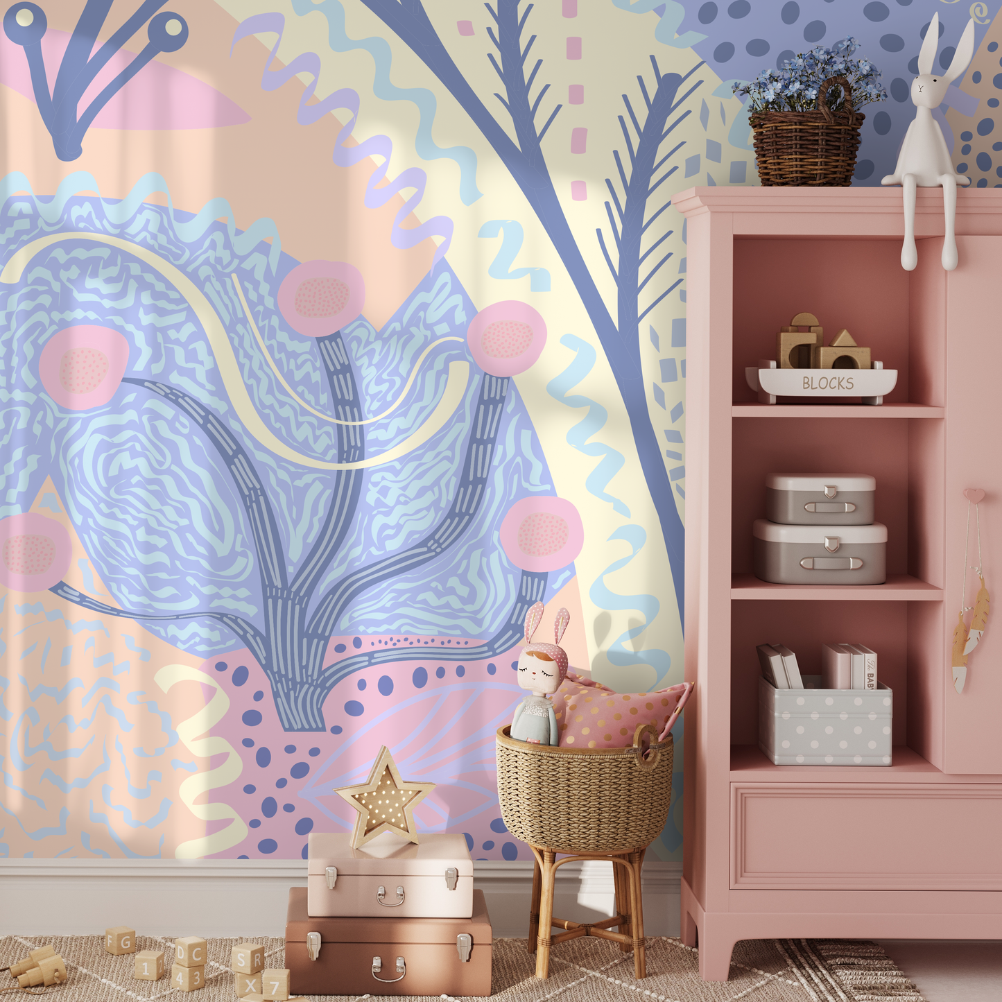 Papel tapiz extraíble, papel tapiz autoadhesivo, decoración de pared, decoración del hogar, arte de pared imprimible, decoración de habitación, impresiones de pared - B743