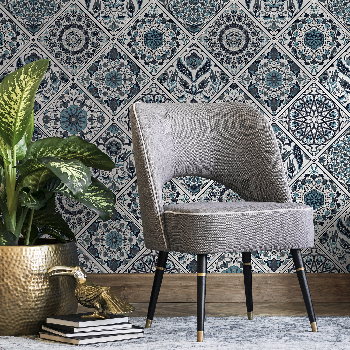 Papel tapiz extraíble, papel tapiz autoadhesivo, decoración de pared, decoración del hogar, arte de pared imprimible, decoración de habitación, impresiones de pared - B822