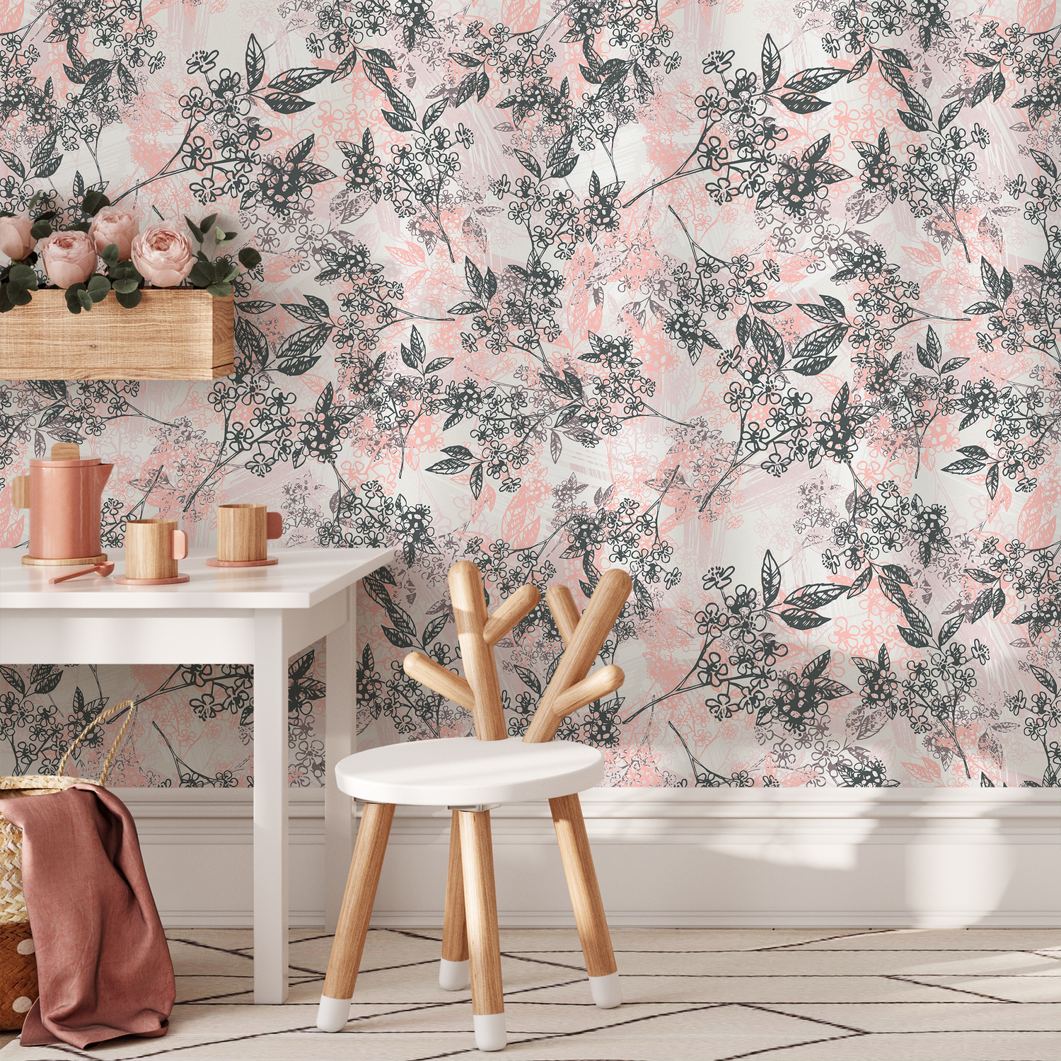 Papel tapiz extraíble, papel tapiz autoadhesivo, decoración de pared, decoración del hogar, arte de pared imprimible, decoración de habitación, impresiones de pared - B825