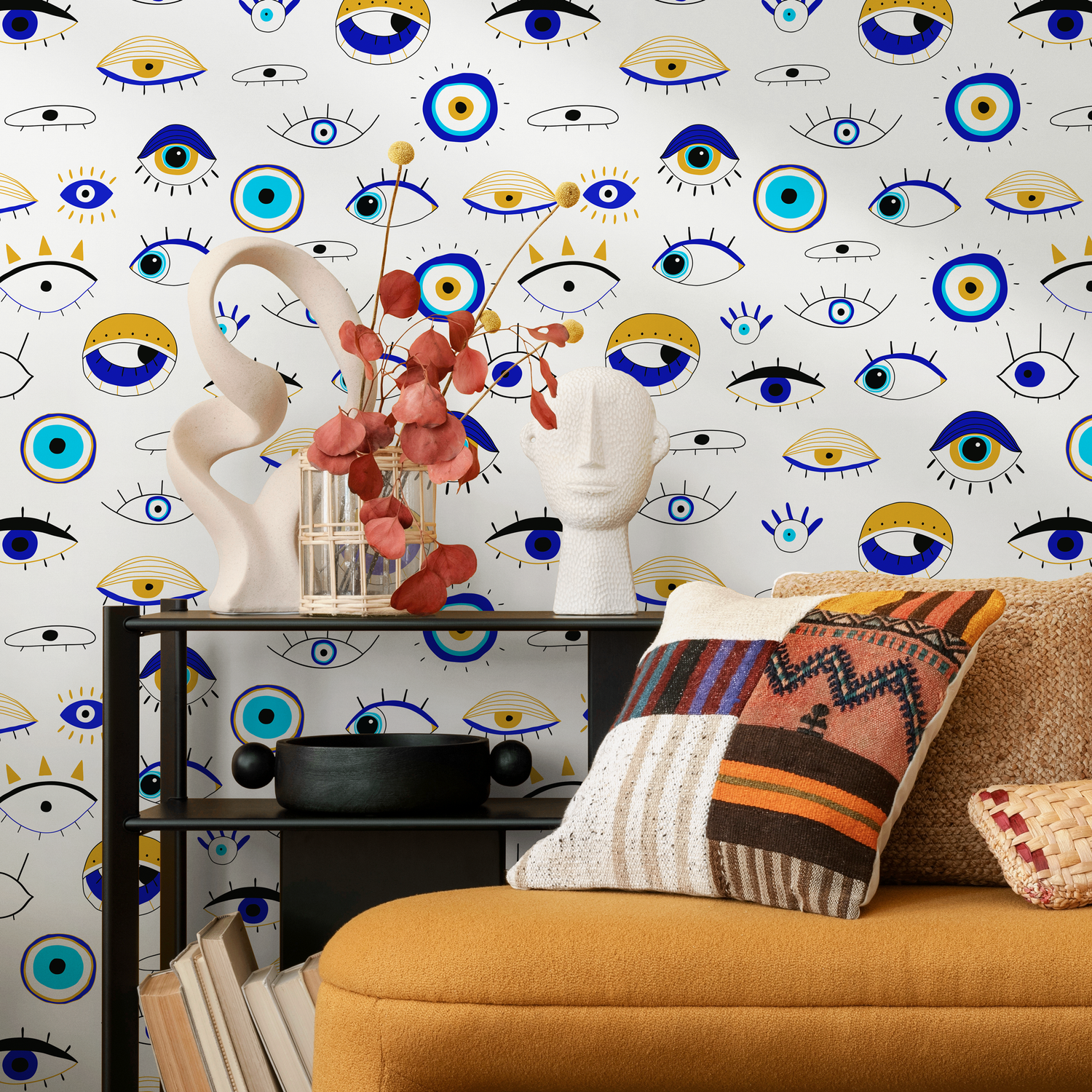 Papel tapiz extraíble, papel tapiz autoadhesivo, decoración de pared, decoración del hogar, arte de pared imprimible, decoración de habitación, impresiones de pared - B845
