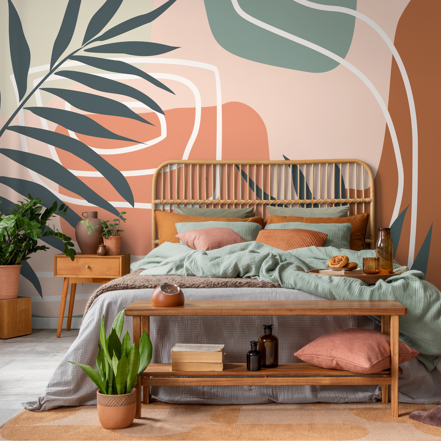 Papel pintado autoadhesivo, papel pintado extraíble, decoración de pared, decoración del hogar, arte de pared imprimible, decoración de habitación, impresiones de pared, tapiz - B962