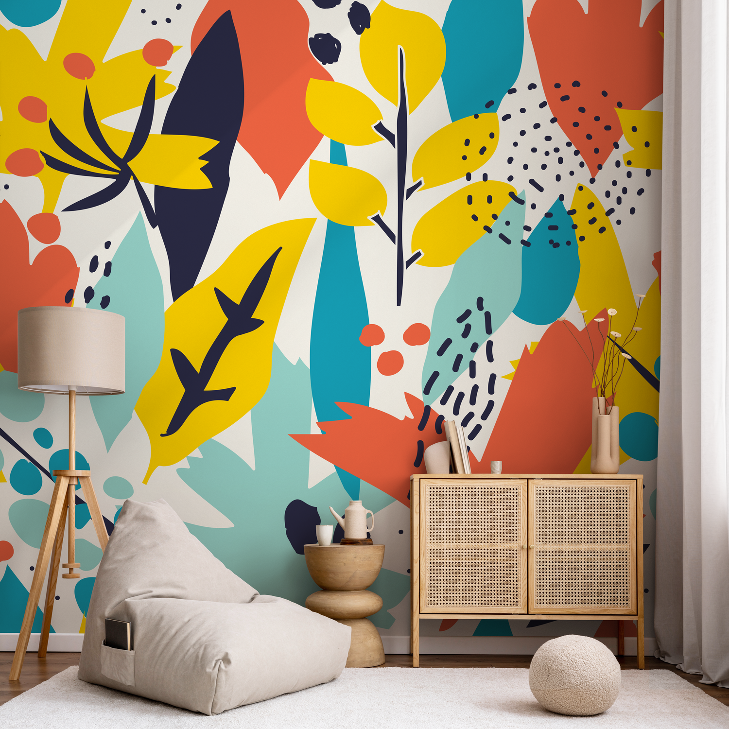 Papel tapiz extraíble, papel tapiz autoadhesivo, decoración de pared, decoración del hogar, arte de pared imprimible, decoración de habitación, impresiones de pared - B990