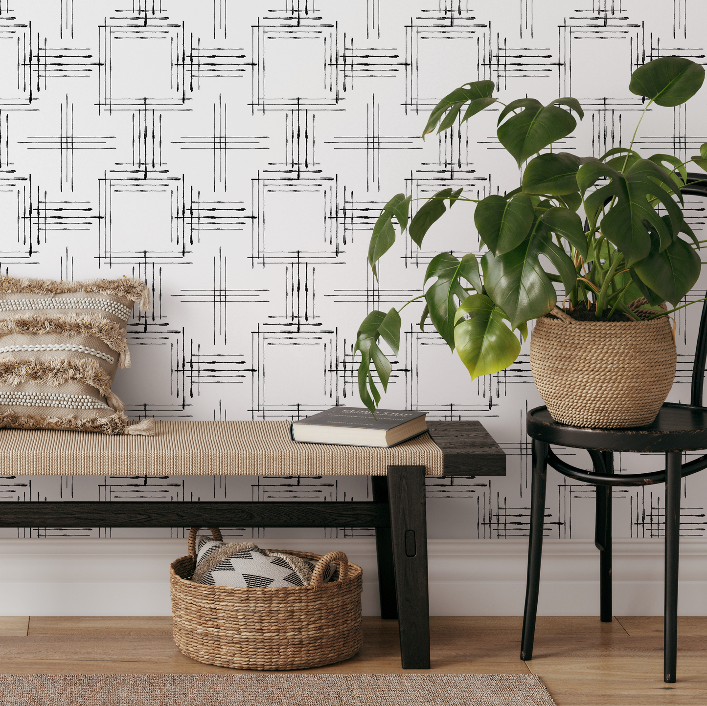 Removable Wallpaper Scandinavian Wallpaper Temporary Wallpaper Wallpaper Peel and Stick Wallpaper Wall Paper - B992
