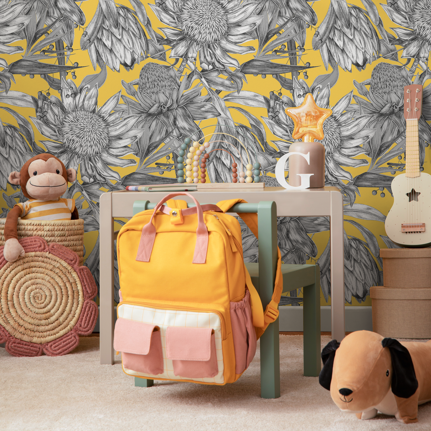 Papel tapiz autoadhesivo, papel tapiz removible, decoración de pared, decoración del hogar, arte de pared imprimible, decoración de habitación, impresiones de pared, tapiz - C003