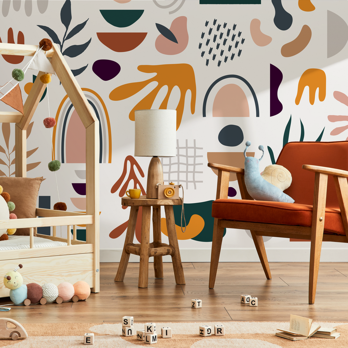 Removable Wallpaper Peel and Stick Wallpaper Wall Paper Wall Mural - Abstract Pop Wallpaper  - C069 - ONDECOR.COM