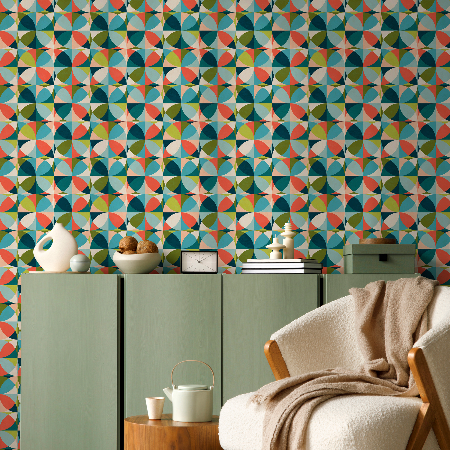 Removable Wallpaper Peel and Stick Wallpaper Wall Paper Wall Mural - Geometric Triangles Wallpaper - C192 - ONDECOR.COM