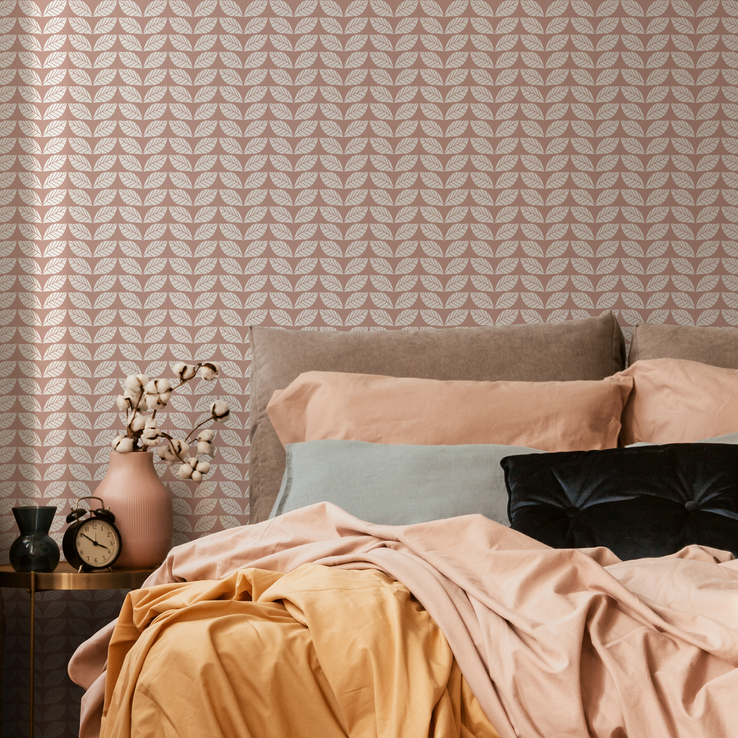 Papier peint amovible à décoller et à coller - Papier peint à chevrons - C193