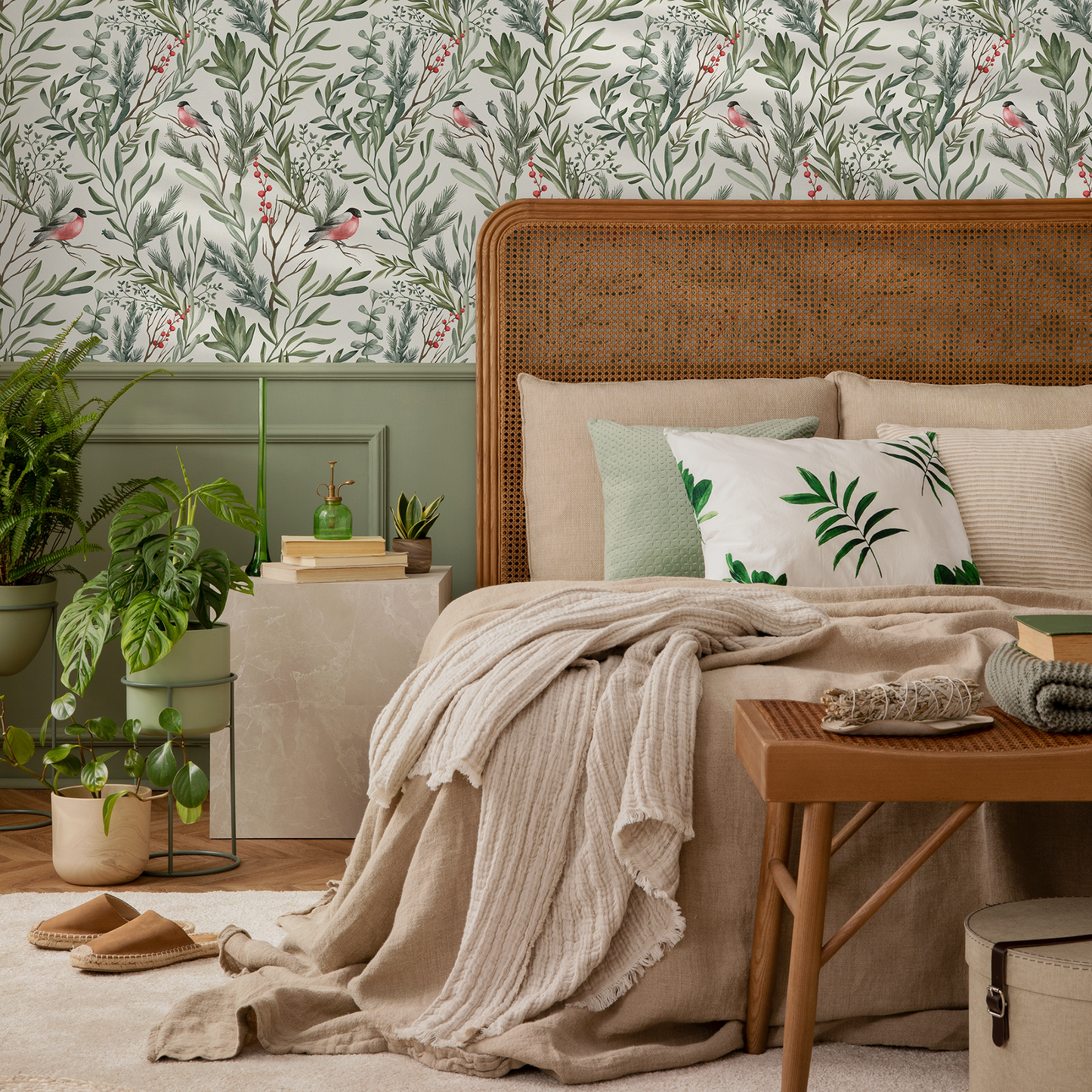 Vintage Peony Wallpaper, Colorful Peony Wallpapers, Peel and Stick Wallpaper, Fabric Wallpaper, Wall Paper Removable, Wallpaper - C252