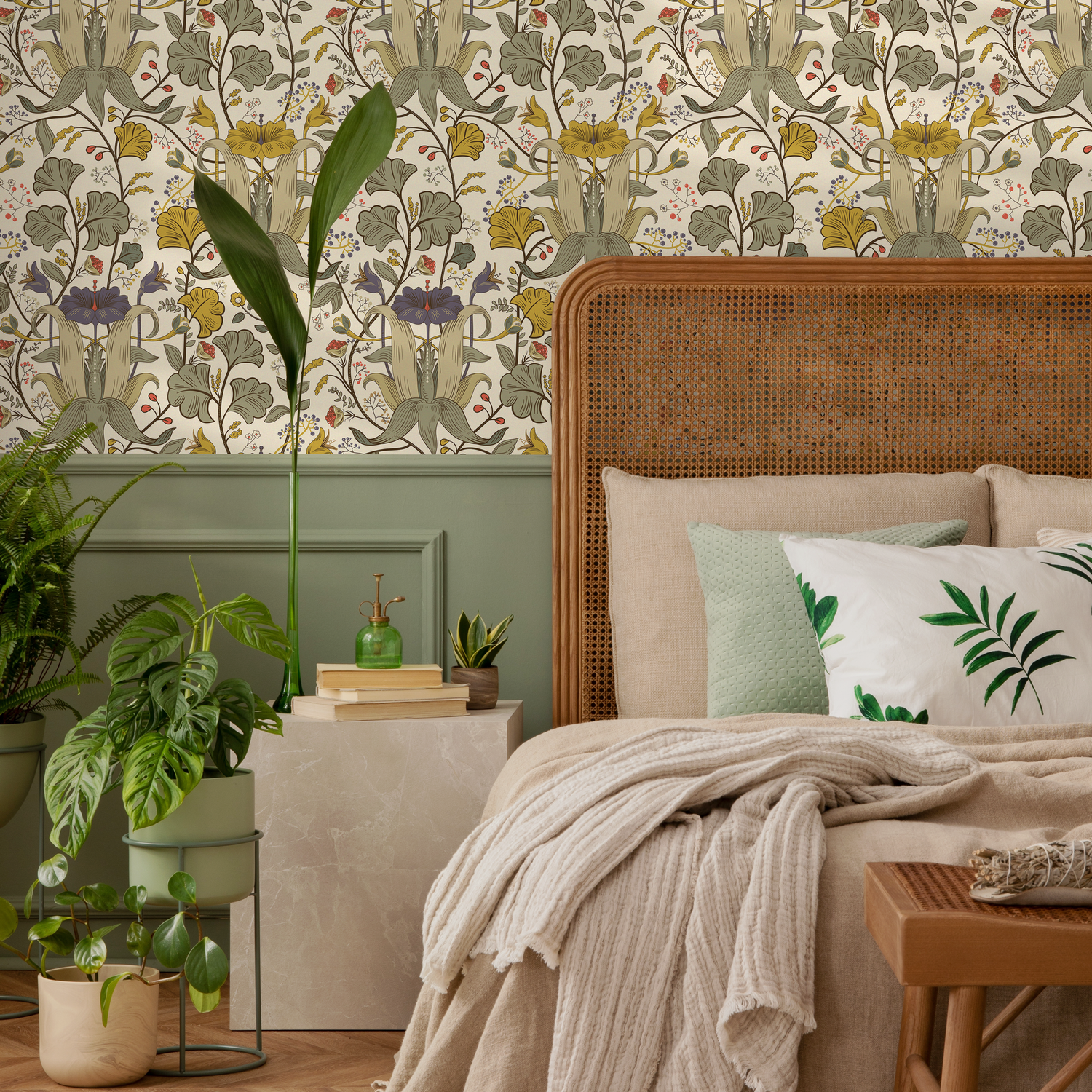 Wallpaper Peel and Stick Wallpaper Removable Wallpaper Home Decor Wall Art Wall Decor Room Decor / Art Noveau Floral Wallpaper - C395 - ONDECOR.COM