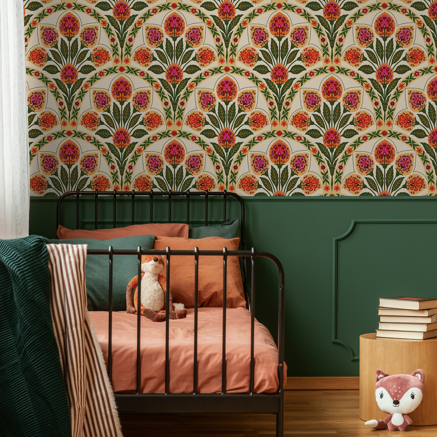 Wallpaper Peel and Stick Wallpaper Removable Wallpaper Home Decor Wall Art Wall Decor Room Decor / Floral Art Noveau Wallpaper - C452 - ONDECOR.COM