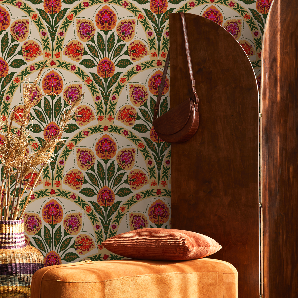 Wallpaper Peel and Stick Wallpaper Removable Wallpaper Home Decor Wall Art Wall Decor Room Decor / Floral Art Noveau Wallpaper - C452 - ONDECOR.COM