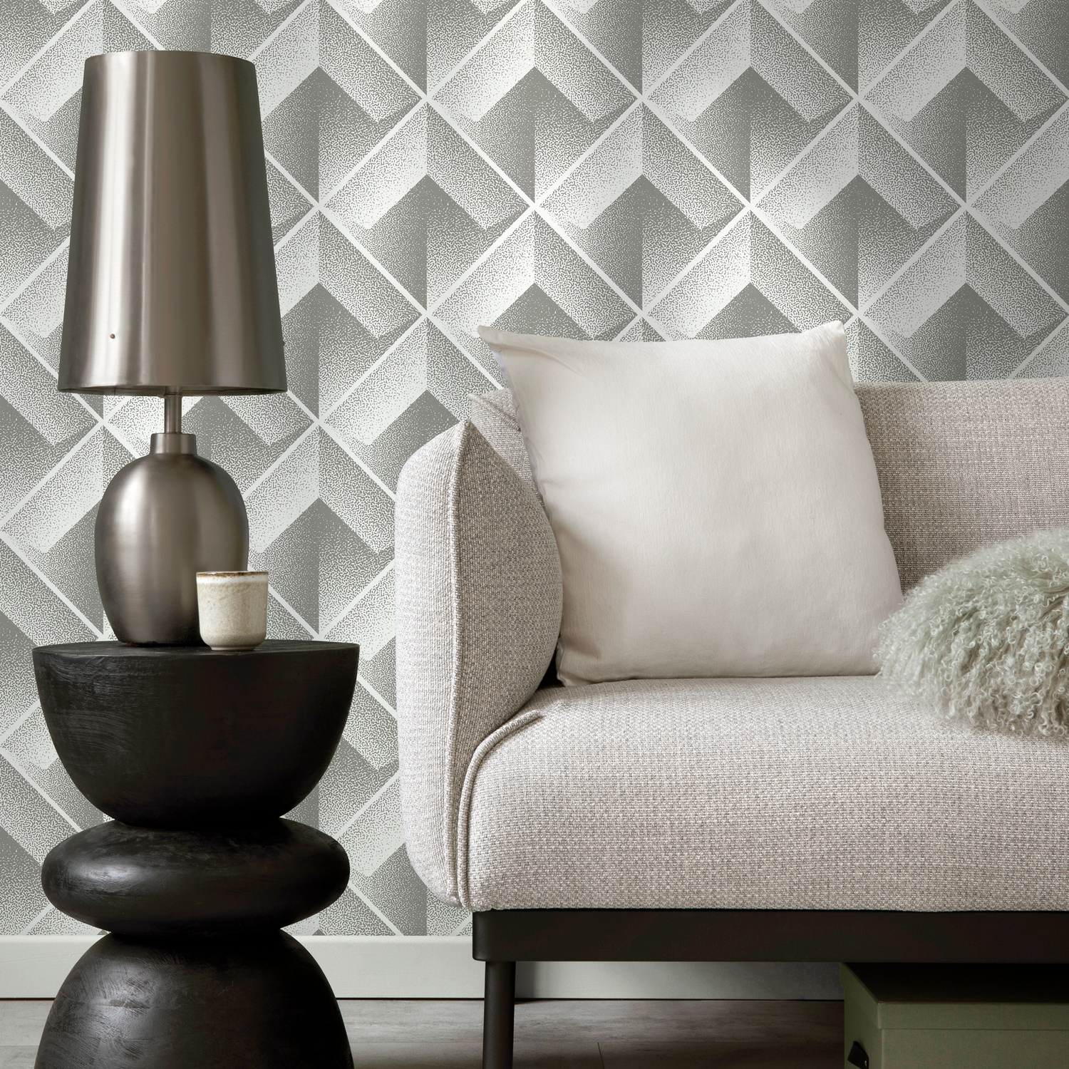 Papel tapiz autoadhesivo, papel tapiz extraíble, decoración del hogar, arte de pared, decoración de habitaciones, papel tapiz geométrico elegante - C470