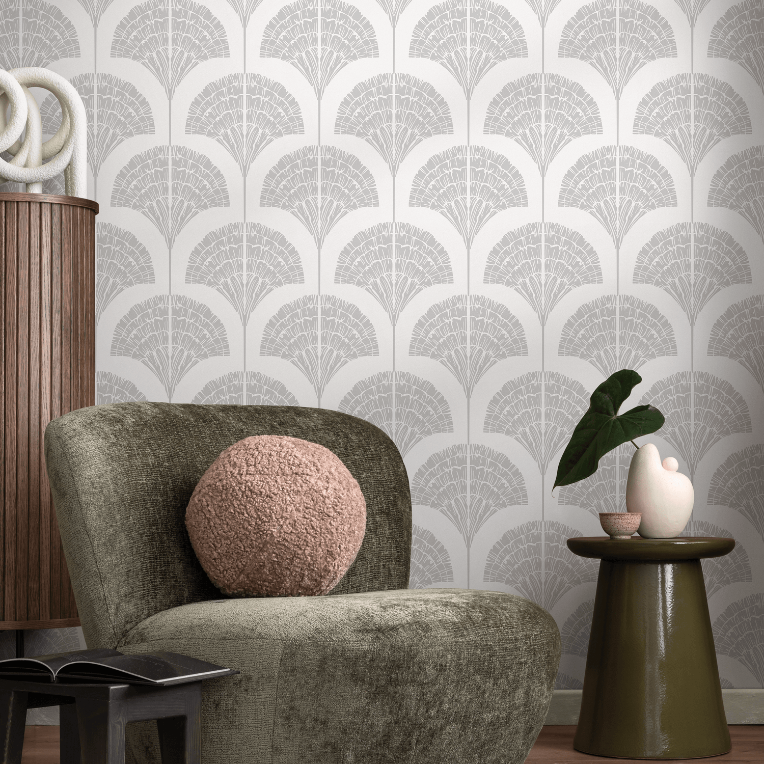 Papel tapiz autoadhesivo, papel tapiz removible, decoración del hogar, arte de pared, decoración de habitaciones, papel tapiz bohemio en colores neutros - C502