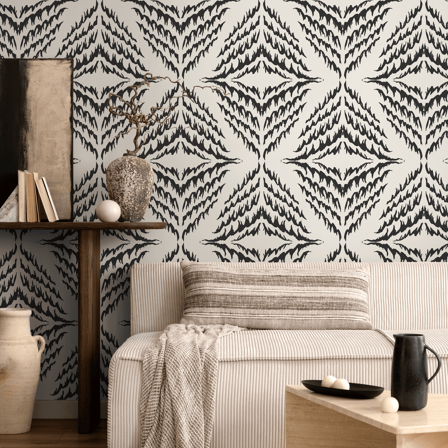 Papel pintado autoadhesivo, papel pintado extraíble, decoración del hogar, arte de pared, decoración de habitaciones, papel pintado abstracto bohemio - C504