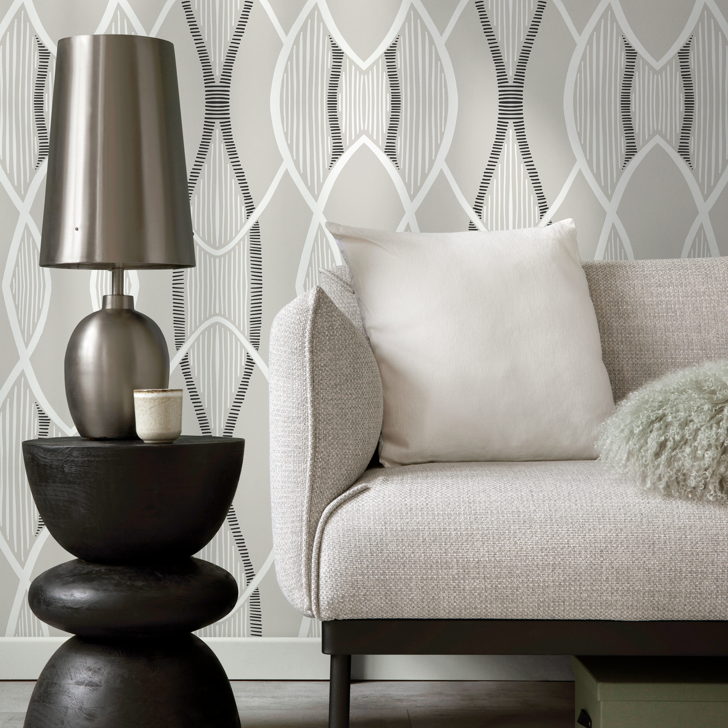 Gray Abstract Modern Wallpaper / Peel and Stick Wallpaper Removable Wallpaper Home Decor Wall Art Wall Decor Room Decor - C891 - ONDECOR.COM