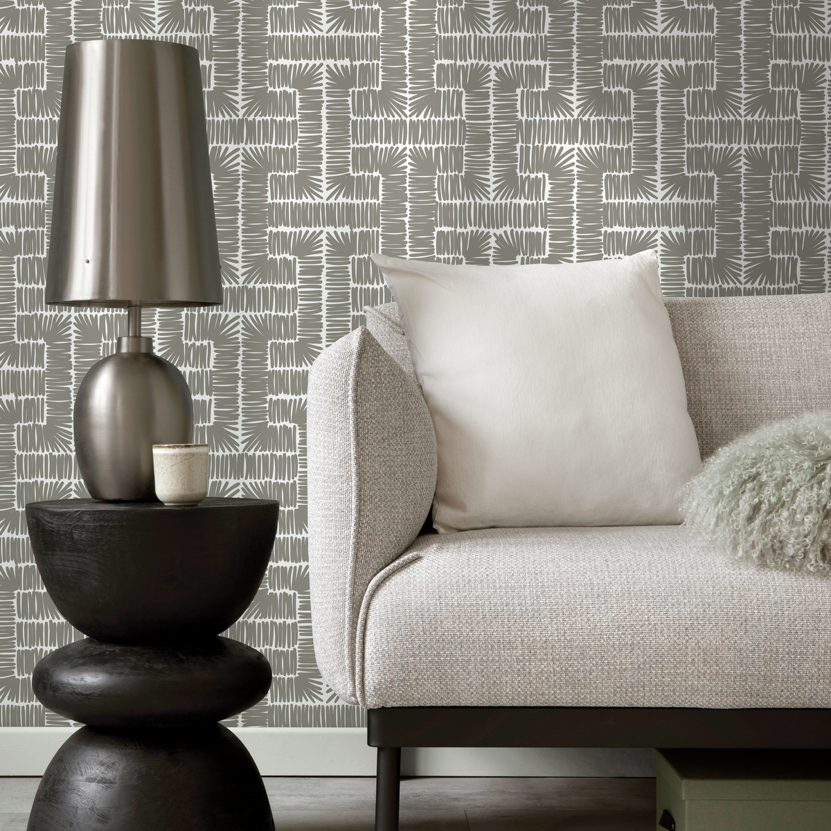 Gray Modern Wallpaper / Peel and Stick Wallpaper Removable Wallpaper Home Decor Wall Art Wall Decor Room Decor - D048 - ONDECOR.COM