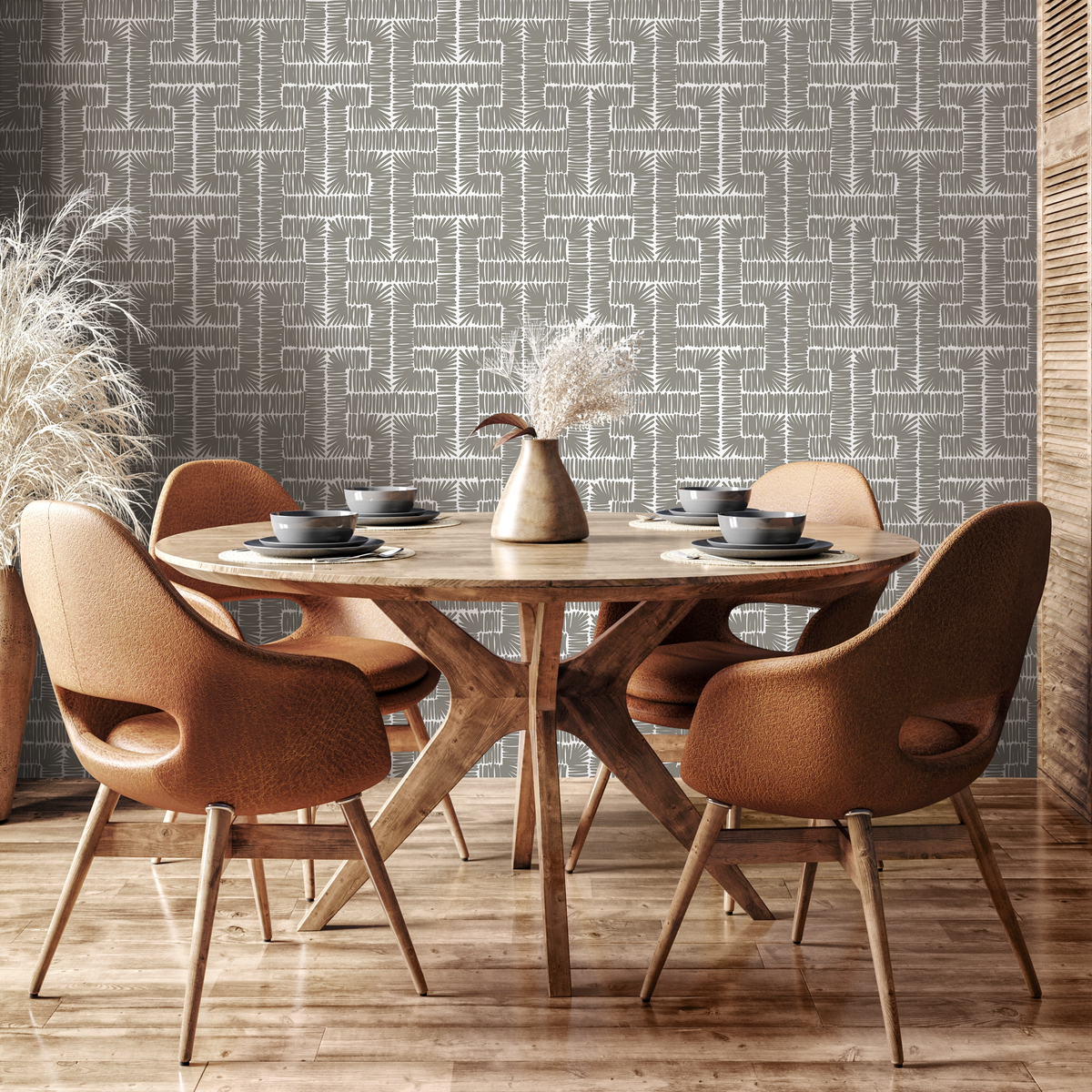 Gray Modern Wallpaper / Peel and Stick Wallpaper Removable Wallpaper Home Decor Wall Art Wall Decor Room Decor - D048 - ONDECOR.COM