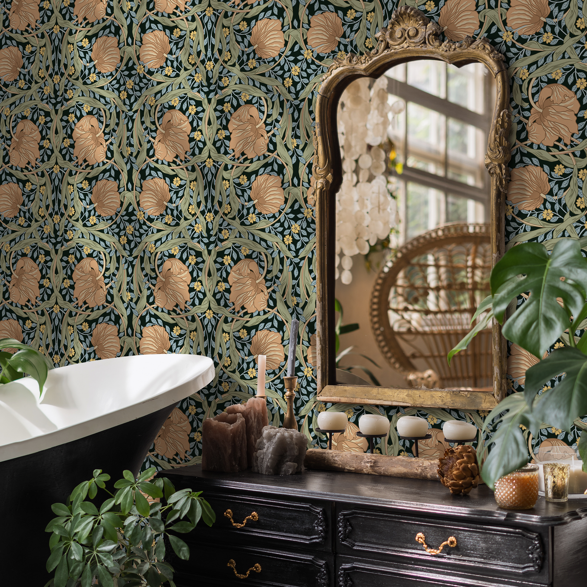 Vintage William Morris Wallpaper / Peel and Stick Wallpaper Removable Wallpaper Home Decor Wall Art Wall Decor Room Decor - D301 - ONDECOR.COM