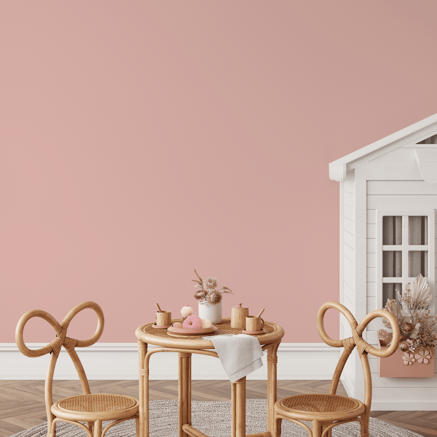 Old Rose Wallpaper / Solid Color / Peel and Stick Wallpaper Removable Wallpaper Home Decor Wall Art Wall Decor Room Decor - D435