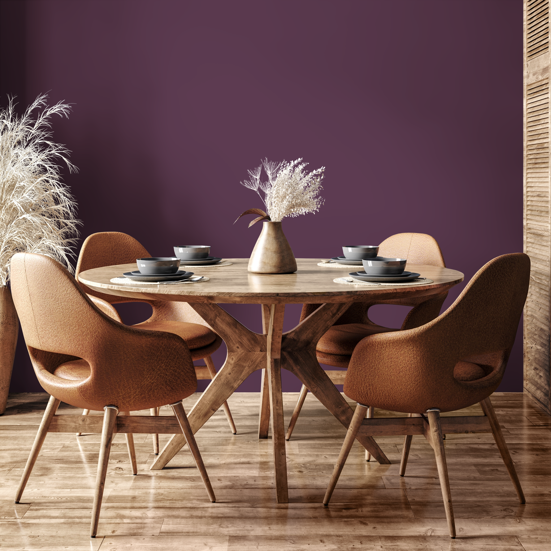 Dark Grape Wallpaper / Solid Color / Peel and Stick Wallpaper Removable Wallpaper Home Decor Wall Art Wall Decor Room Decor - D448 - ONDECOR.COM