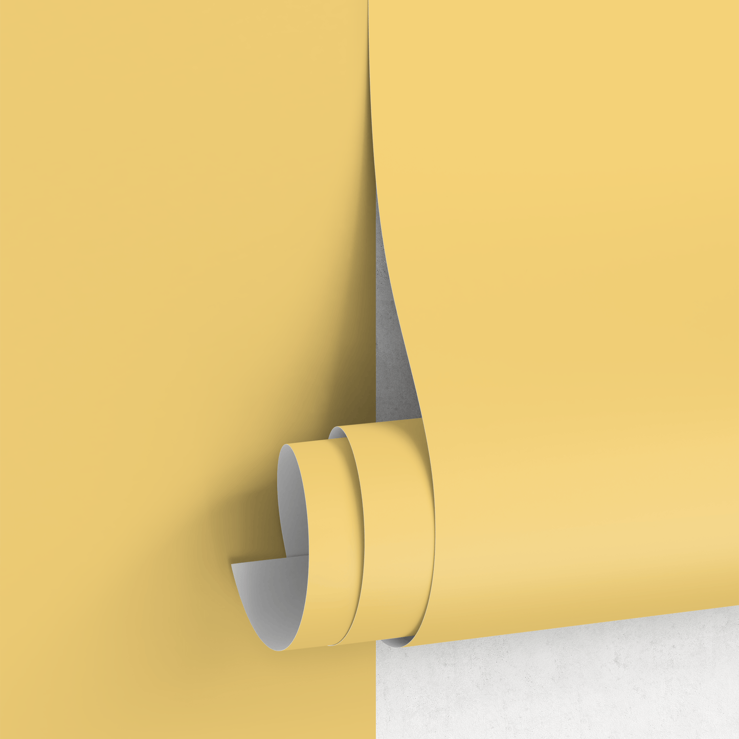 Papier peint jaune clair / Couleur unie / Papier peint autocollant amovible - Décoration murale - D457
