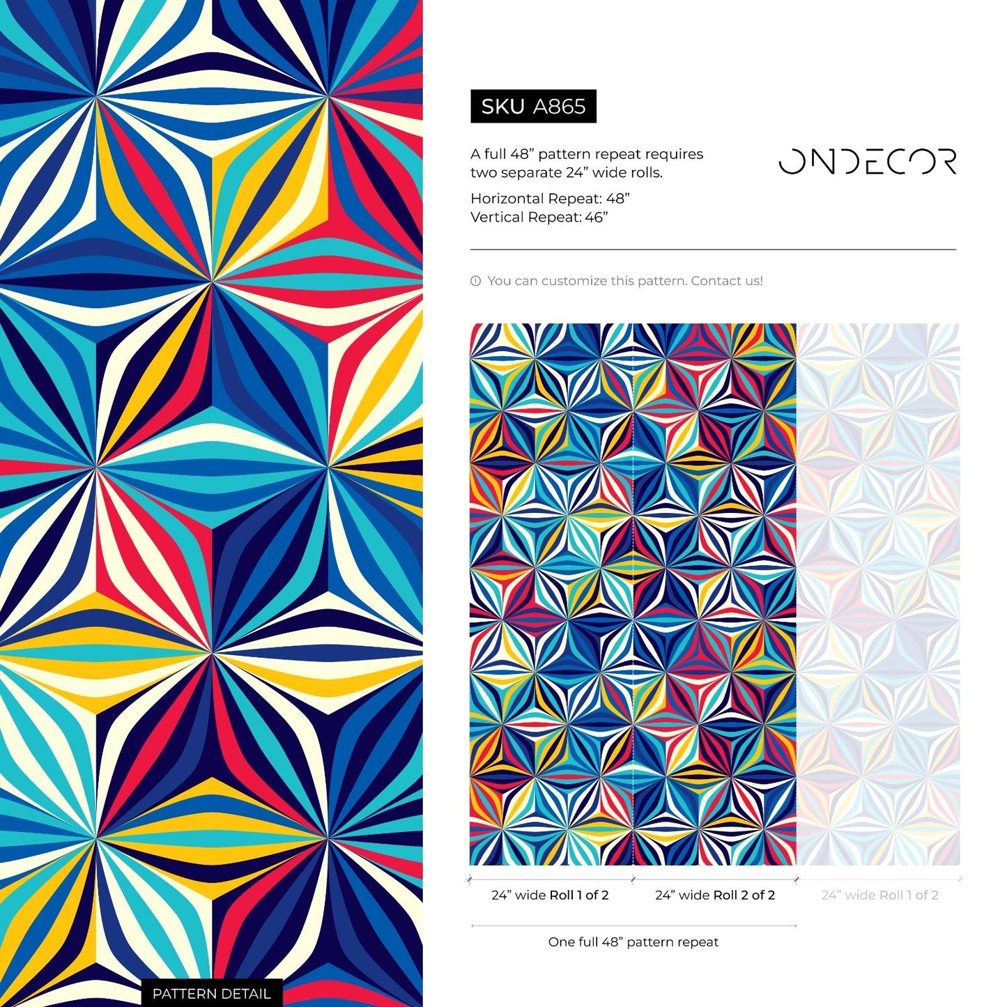 Removable Wallpaper Scandinavian Wallpaper Temporary Wallpaper Eclectic Wallpaper Peel and Stick Wallpaper Wall Paper - A865