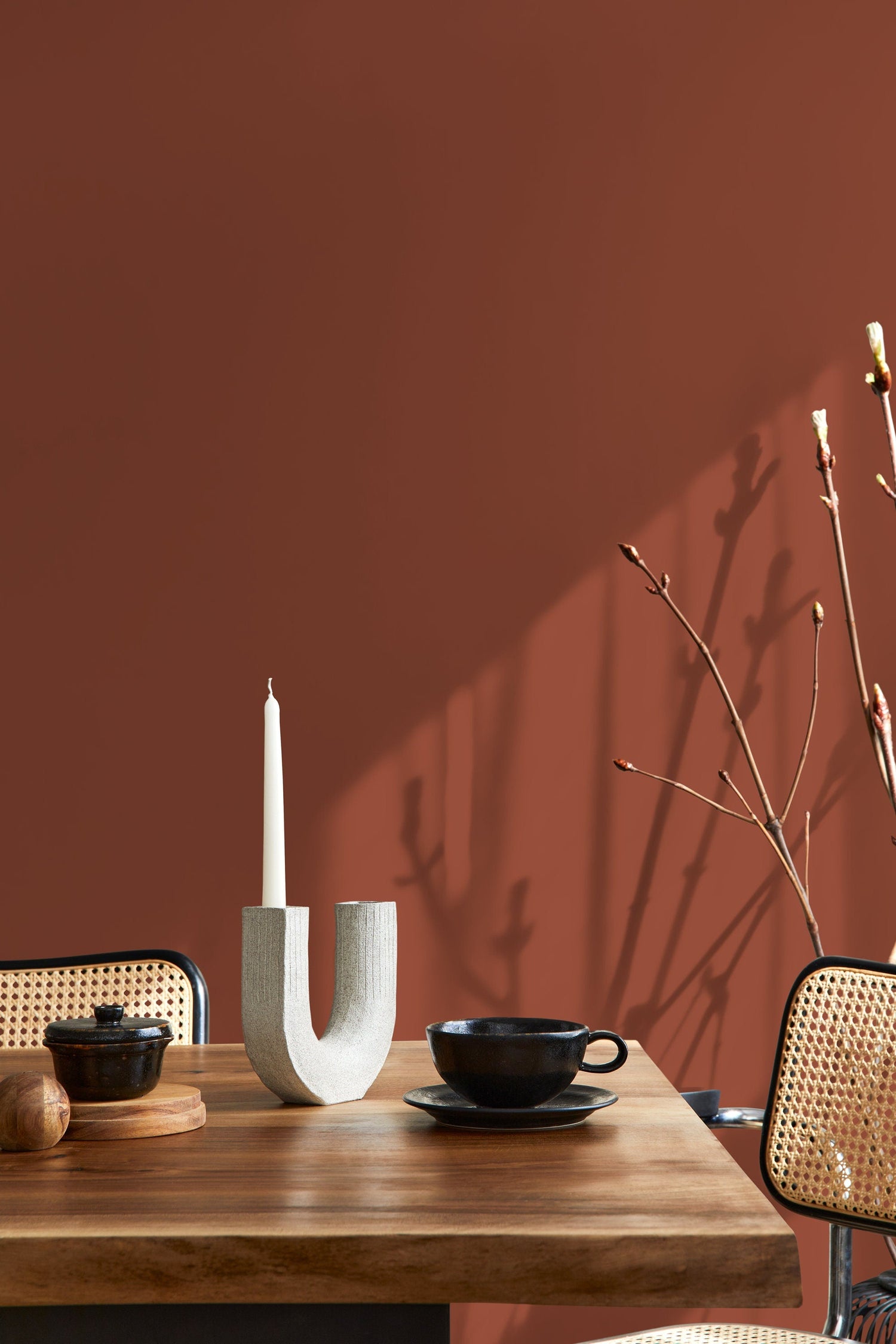 Potters Clay Wallpaper / Solid Color / Peel and Stick Wallpaper Removable Wallpaper Home Decor Wall Art Wall Decor Room Decor - D428