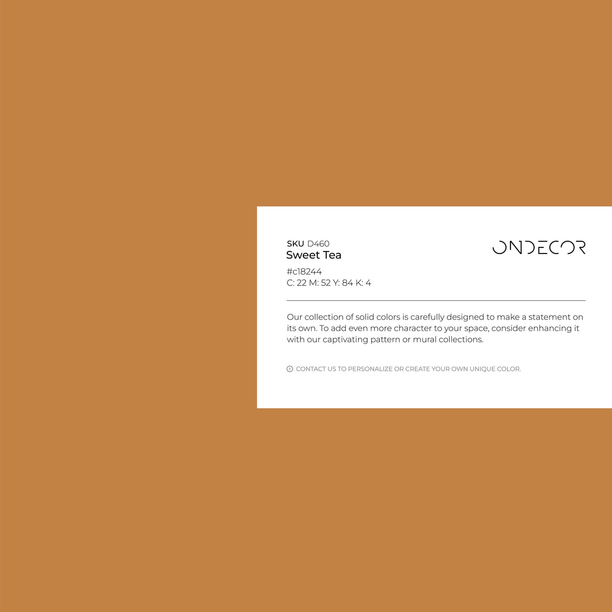 Bronze Non-Metallic Wallpaper / Solid Color / Peel and Stick Wallpaper Removable Wallpaper Home Decor Wall Art Wall Decor Room Decor - D460