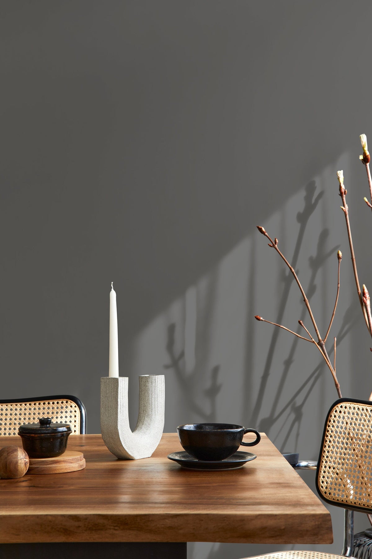 Dark Gray Wallpaper / Solid Color / Peel and Stick Wallpaper Removable Wallpaper Home Decor Wall Art Wall Decor Room Decor - D413