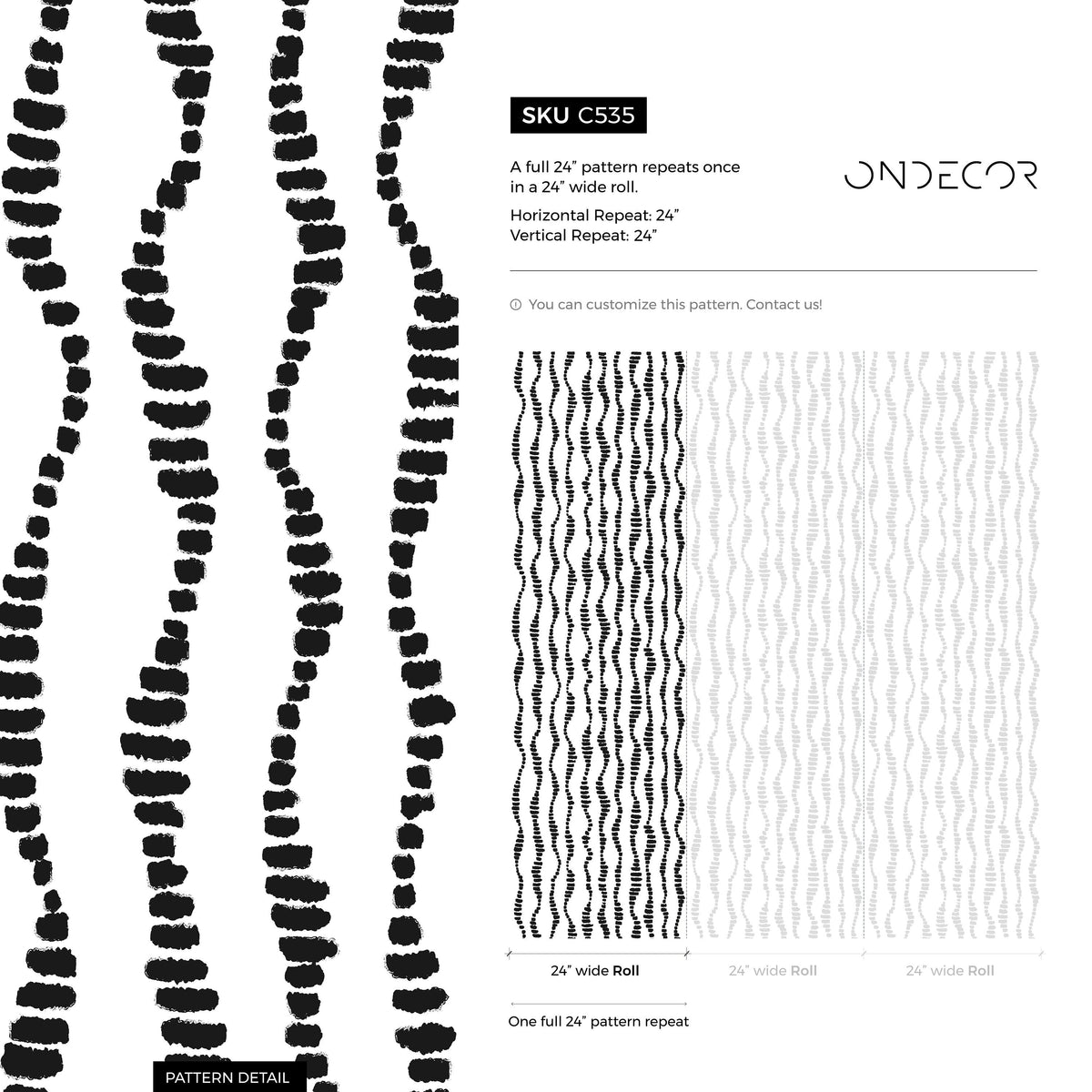 Wallpaper Peel and Stick Wallpaper Removable Wallpaper Home Decor Wall Art Wall Decor Room Decor / Black and White Boho Wallpaper - C535