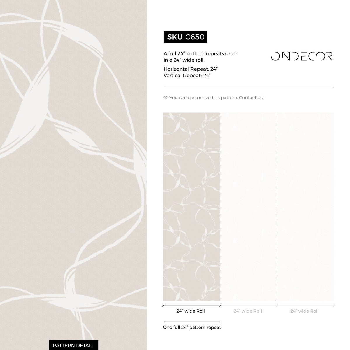 Beige Ropes and Chains Boho Wallpaper / Peel and Stick Wallpaper Removable Wallpaper Home Decor Wall Art Wall Decor Room Decor - C650