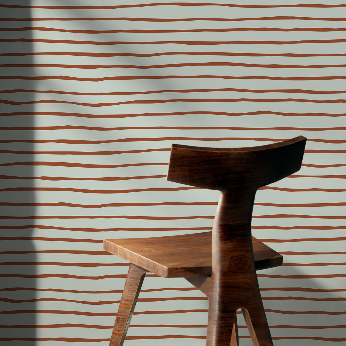 Boho Striped Wallpaper Modern Waves Wallpaper Peel and Stick and Traditional Wallpaper - D775