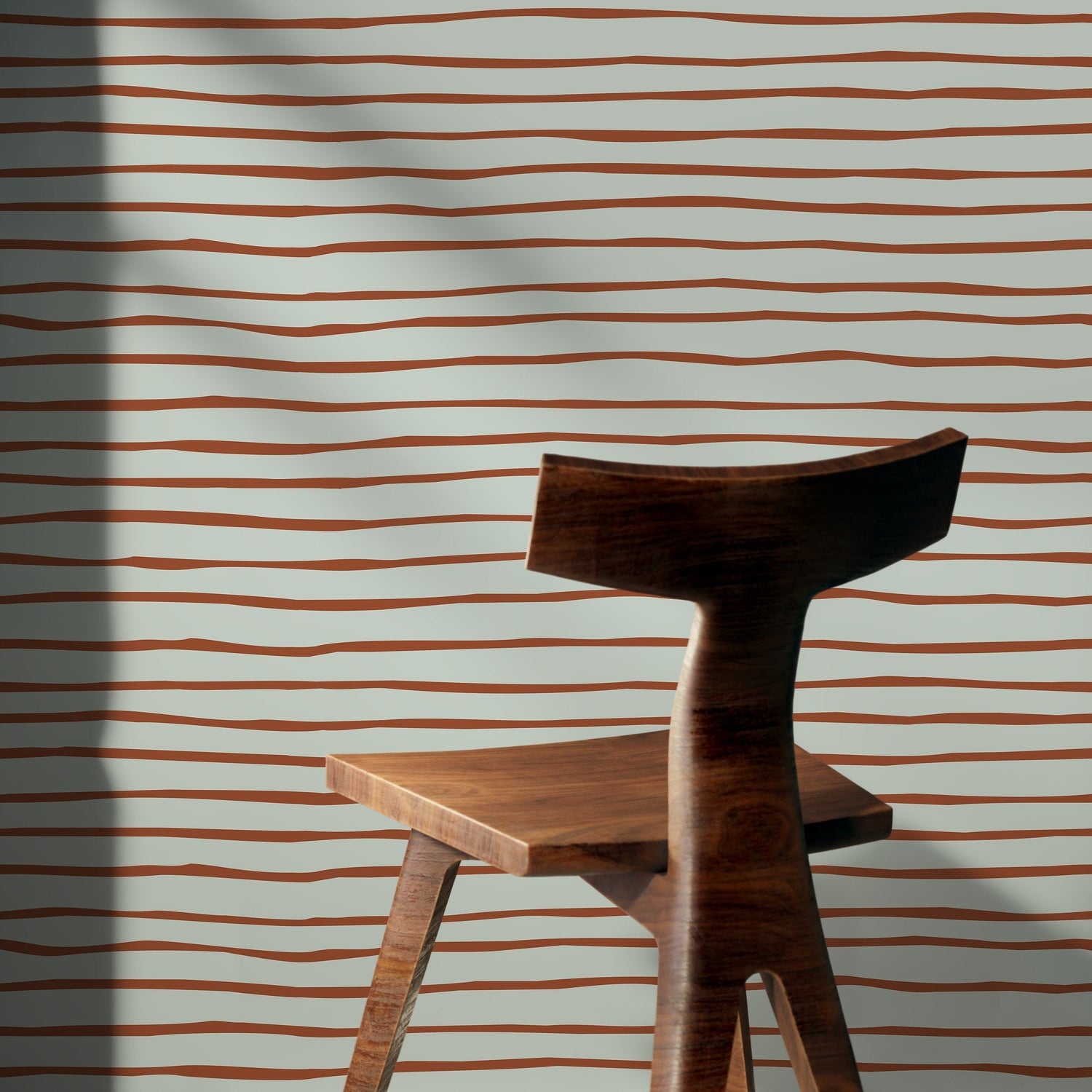 Boho Striped Wallpaper Modern Waves Wallpaper Peel and Stick and Traditional Wallpaper - D775