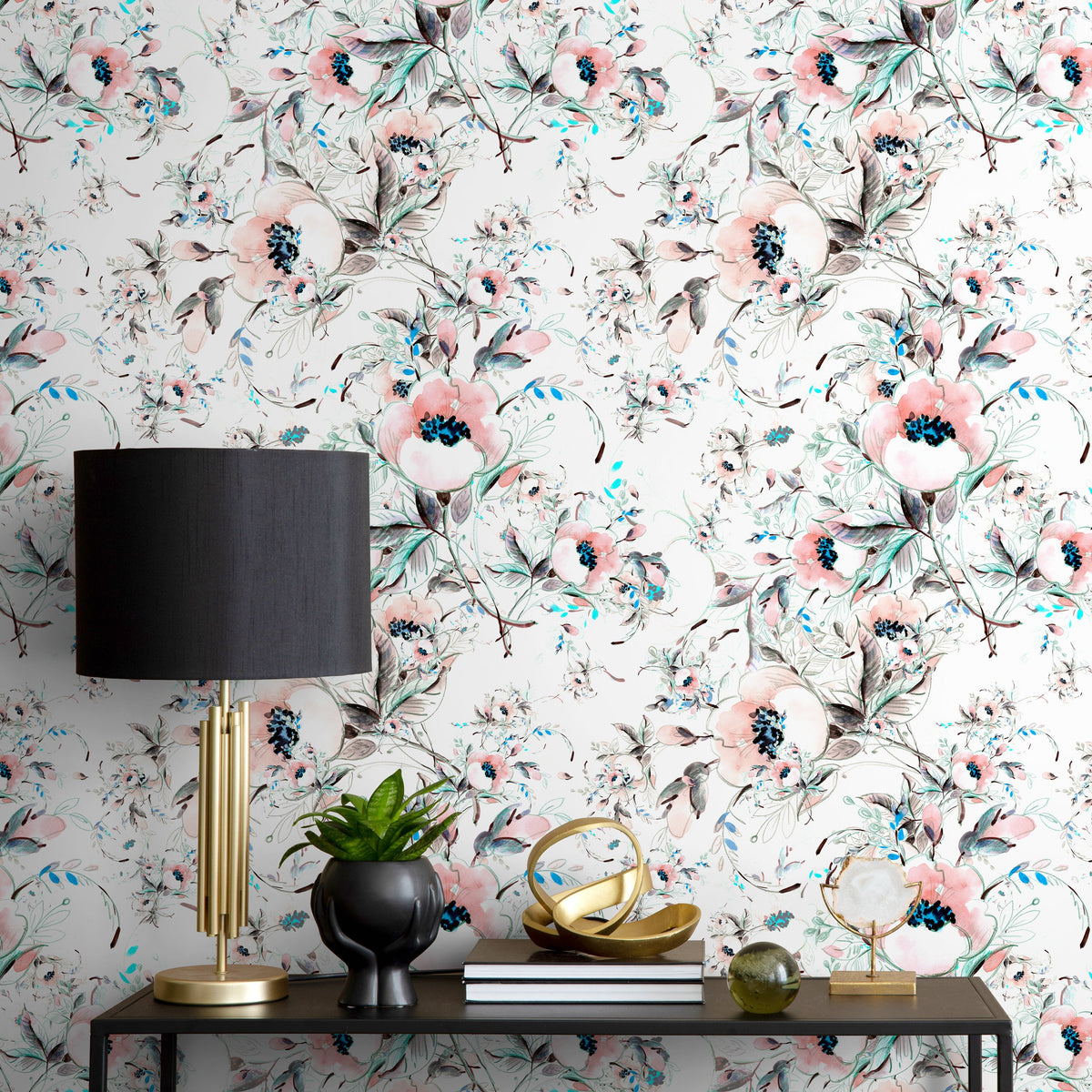 Removable Wallpaper Wall Mural Minimalistic Removable Wallpaper Simple Geometric Removable Peel and Stick Wallpaper Self Adhesive - A015